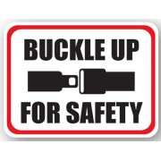 DuraStripe rechthoekig veiligheidsteken / BUCKLE UP FOR SAFETY